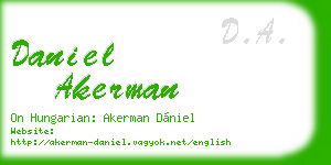 daniel akerman business card